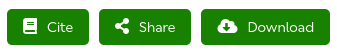 The three buttons at the top right of the results view: cite, share, and download.