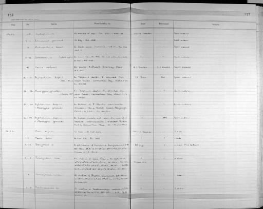 Tetraphyllidae - Zoology Accessions Register: Platyhelminth: 1987 - 1993: page 153