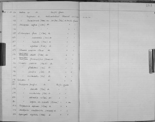 Diaperoecia depressa (O'Donoghue & O'Donoghue, 1923) - Zoology Accessions Register: Bryozoa: 1950 - 1970: page 183