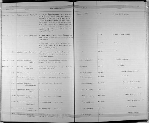 Hymenolepis cantaniana - Zoology Accessions Register: Platyhelminth: 1971 - 1981: page 88