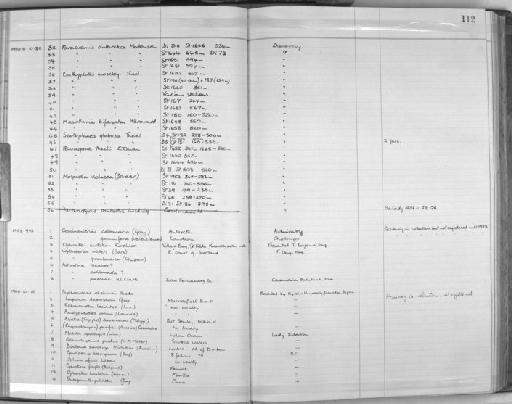 Bathyplotes moseleyi (Théel, 1886) - Zoology Accessions Register: Echinodermata: 1935 - 1984: page 112