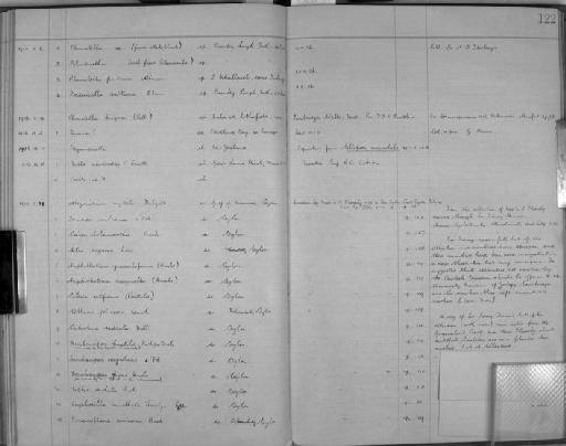 Aetea anguina (Linnaeus, 1758) - Zoology Accessions Register: Bryozoa: 1922 - 1949: page 122