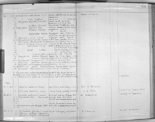 Ophiura sarsi ul - Zoology Accessions Register: Echinodermata: 1935 - 1984: page 155