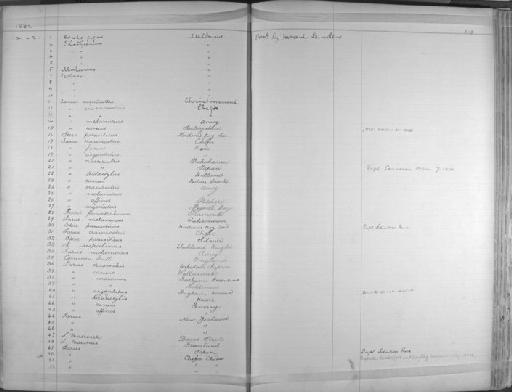 Malurus cyaneus australis - Zoology Accessions Register: Aves (Skins): 1880 -1884: page 308