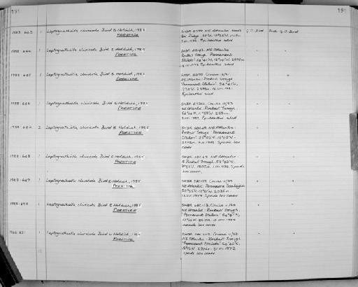 Leptognathiella clivicola Bird & Holdich, 1984 - Zoology Accessions Register: Crustacea: 1984 - 1991: page 191