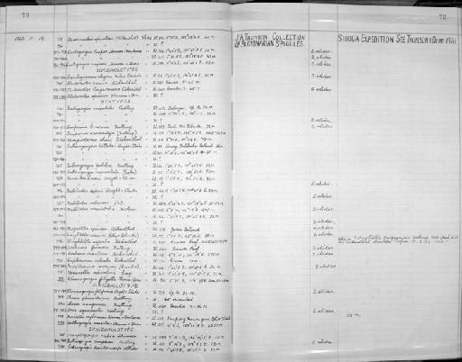 Melitodes ochracea (Linnaeus, 1758) - Zoology Accessions Register: Coelenterata: 1958 - 1964: page 73