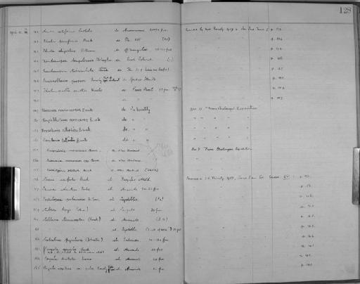 Cribrilina figularis - Zoology Accessions Register: Bryozoa: 1922 - 1949: page 128