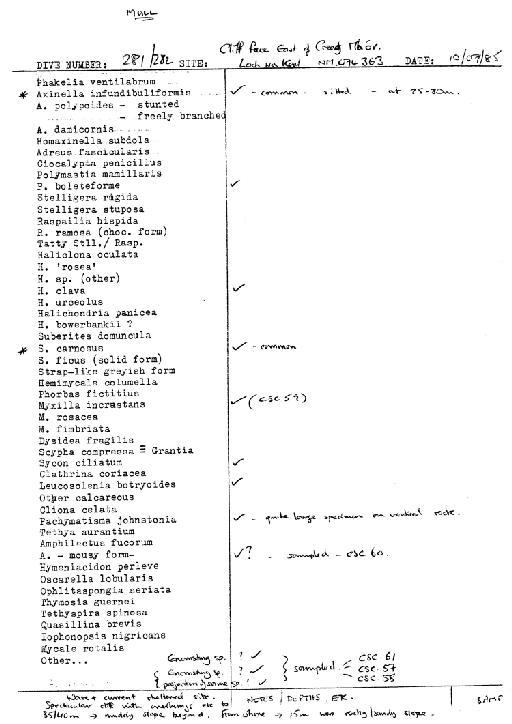 Myxilla Schmidt, 1862 - Spurrier Mull notes 5 (CSC 47 to 67).jpg