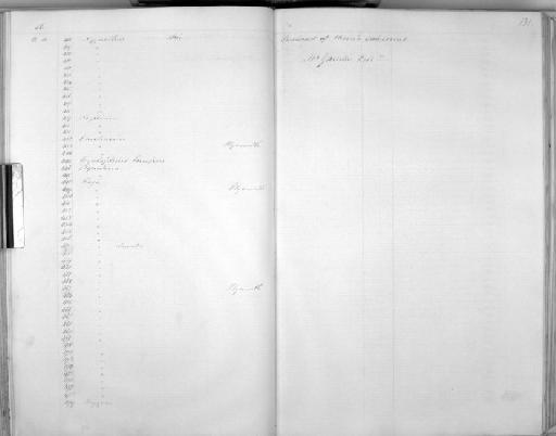 Notidanus griseus - Zoology Accessions Register: Mammals: 1854 - 1861: page 131