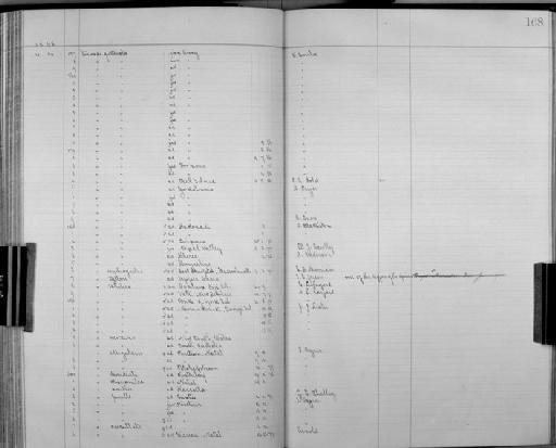 Hirundo albigularis albigularis - Bird Group Collector's Register: Aves - Seebohm & Hargitt Collection: 1896 - 1898: page 168