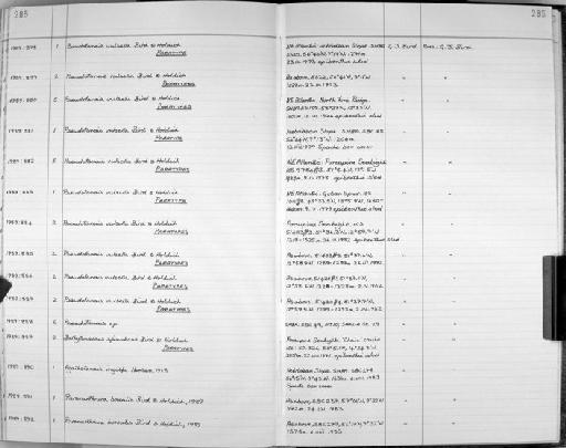 Pseudotanais Sars, 1882 - Zoology Accessions Register: Crustacea: 1984 - 1991: page 285