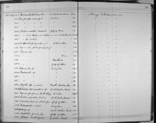 Asychis - Zoology Accessions Register: Annelida: 1936 - 1970: page 18