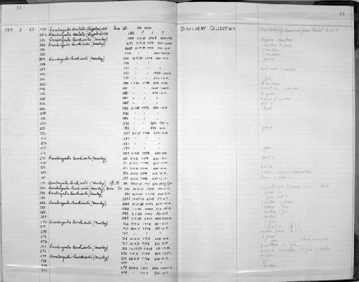 Zoology Accessions Register: Coelenterata: 1958 - 1964: page 34