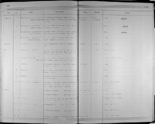 Haliotrema Johnston & Tiegs, 1922 - Zoology Accessions Register: Platyhelminth: 1981 - 1987: page 144