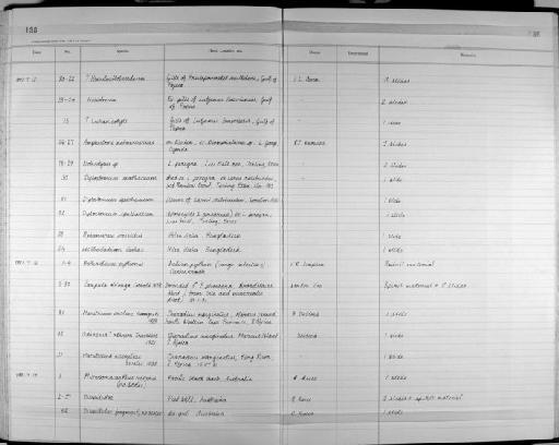 Haliotrema Johnston & Tiegs, 1922 - Zoology Accessions Register: Platyhelminth: 1987 - 1993: page 188