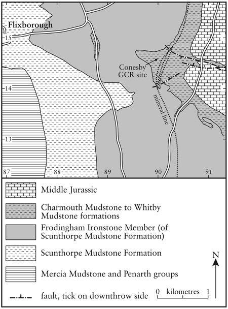 Thalattosuchia - Conesby GCR site geology