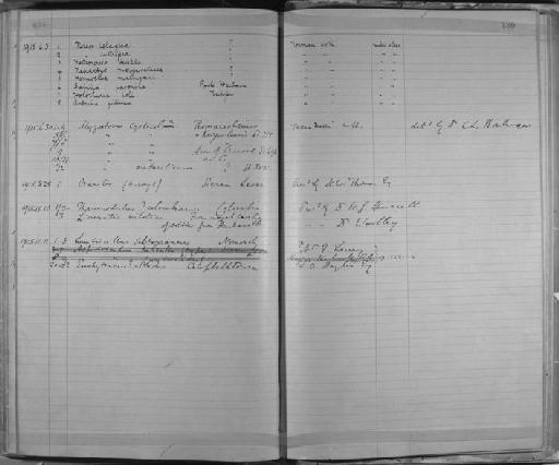 Myzostoma cysticola - Zoology Accessions Register: Annelida & Echinoderms: 1884 - 1923: page 189