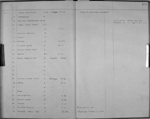Idmonea fissurata Busk, 1886 - Zoology Accessions Register: Bryozoa: 1922 - 1949: page 100